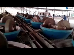 βρεγμένο εργοστάσιο κατσαρόλας μηχανή άλεσης χρυσού