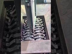 Θραυστήρας ρούχων από ελαστικά απορριμμάτων Πλαστικός θραυστήρας διπλού άξονα απορριμμάτων